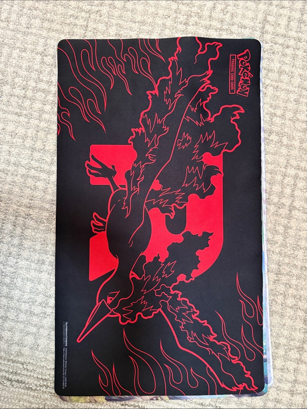 Pokemon trading card mat